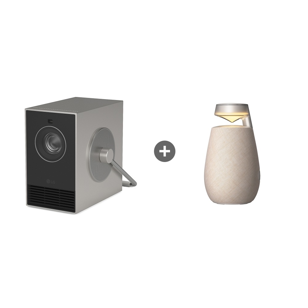 LG 시네빔 큐브 (Qube)+ LG 엑스붐 360 세트 | HU710PBBXO2TBE | 프로젝터 | LG전자