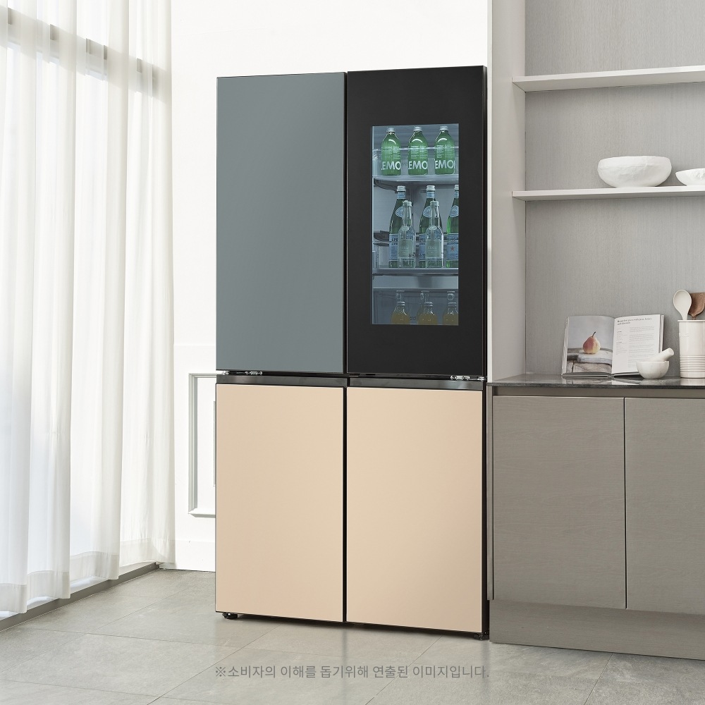 냉장고 LG 디오스 오브제컬렉션 노크온 매직스페이스 (M872FBS451.AKOR) 메인이미지 0