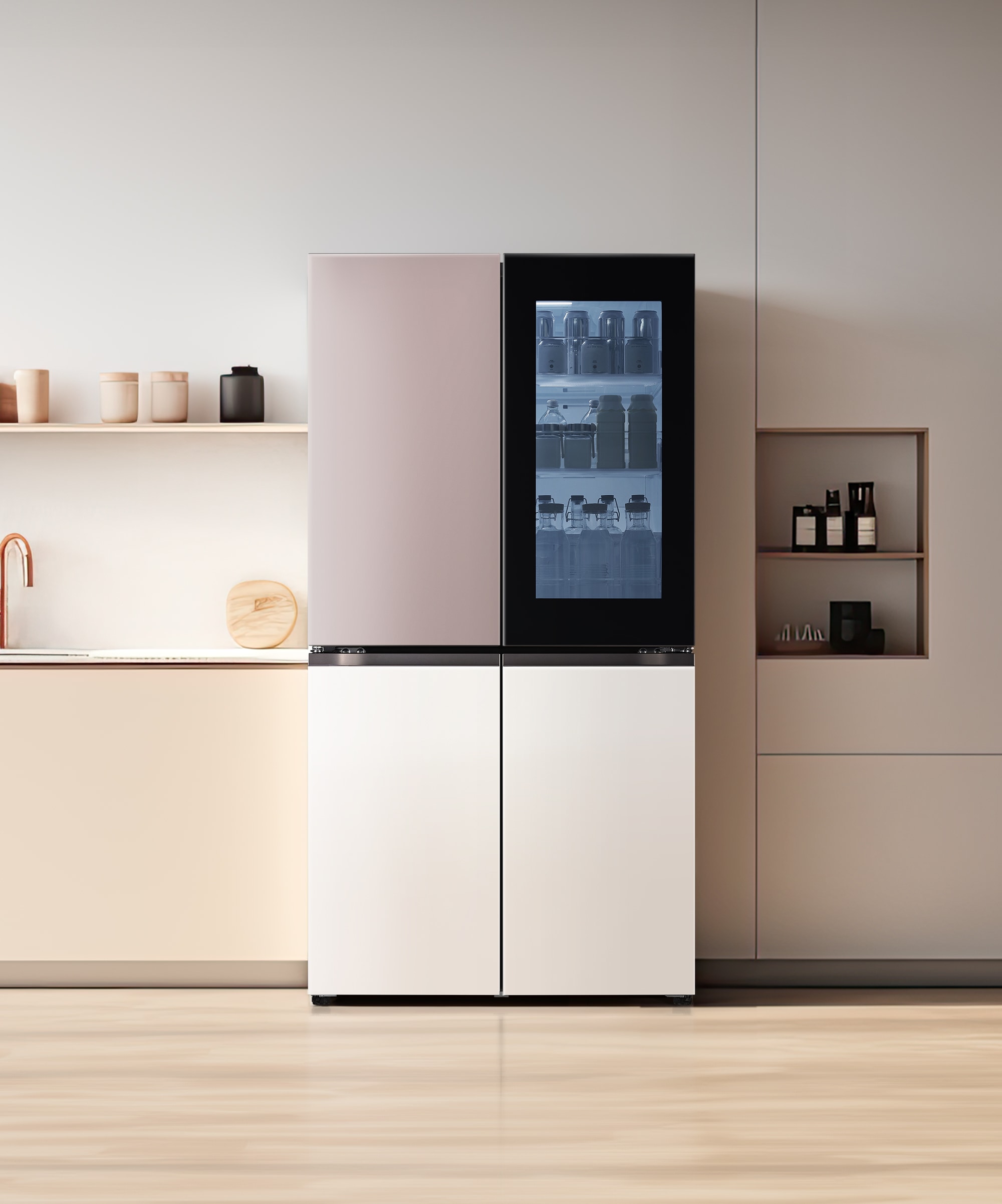 냉장고 LG 디오스 오브제컬렉션 노크온 냉장고 (T873MKE312.CKOR) 메인이미지 0