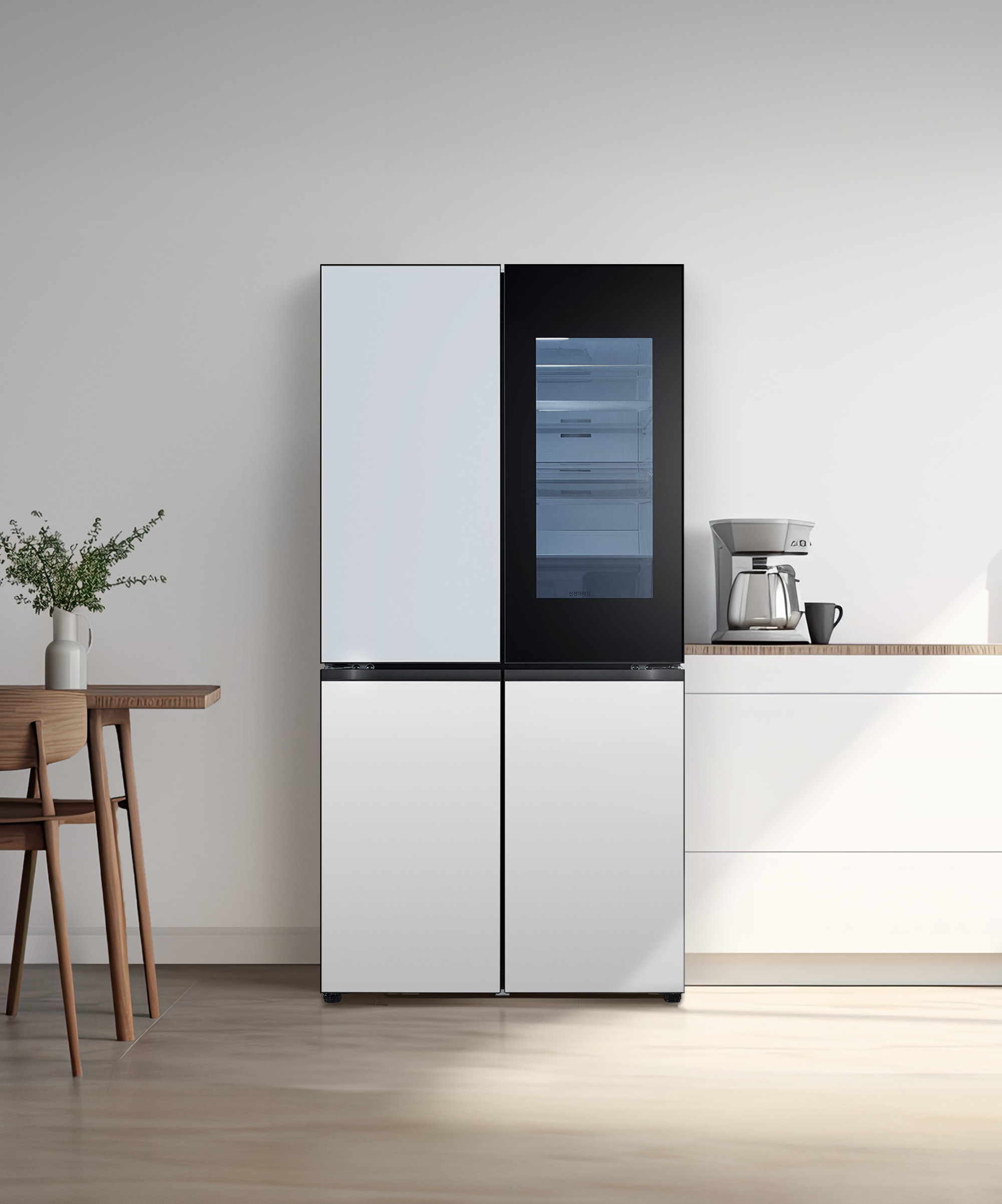 냉장고 LG 디오스 오브제컬렉션 노크온 냉장고 (H874GYW312.CKOR) 메인이미지 0