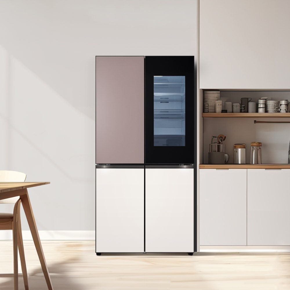LG 업 가전 LG 디오스 오브제컬렉션 노크온 냉장고 (H874GKB312.CKOR) 메인이미지 0