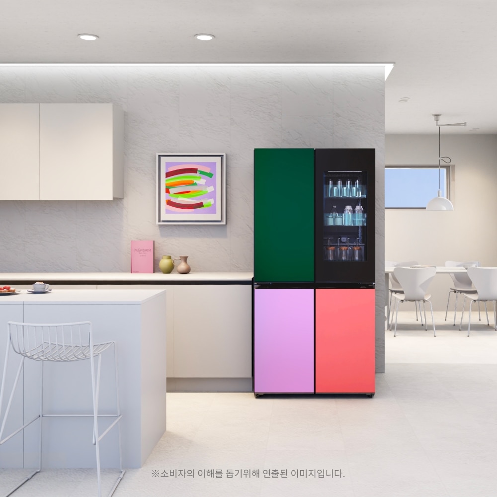 냉장고 LG 디오스 오브제컬렉션 무드업 냉장고 (노크온) (M874GNN3A1.AKOR) 메인이미지 1