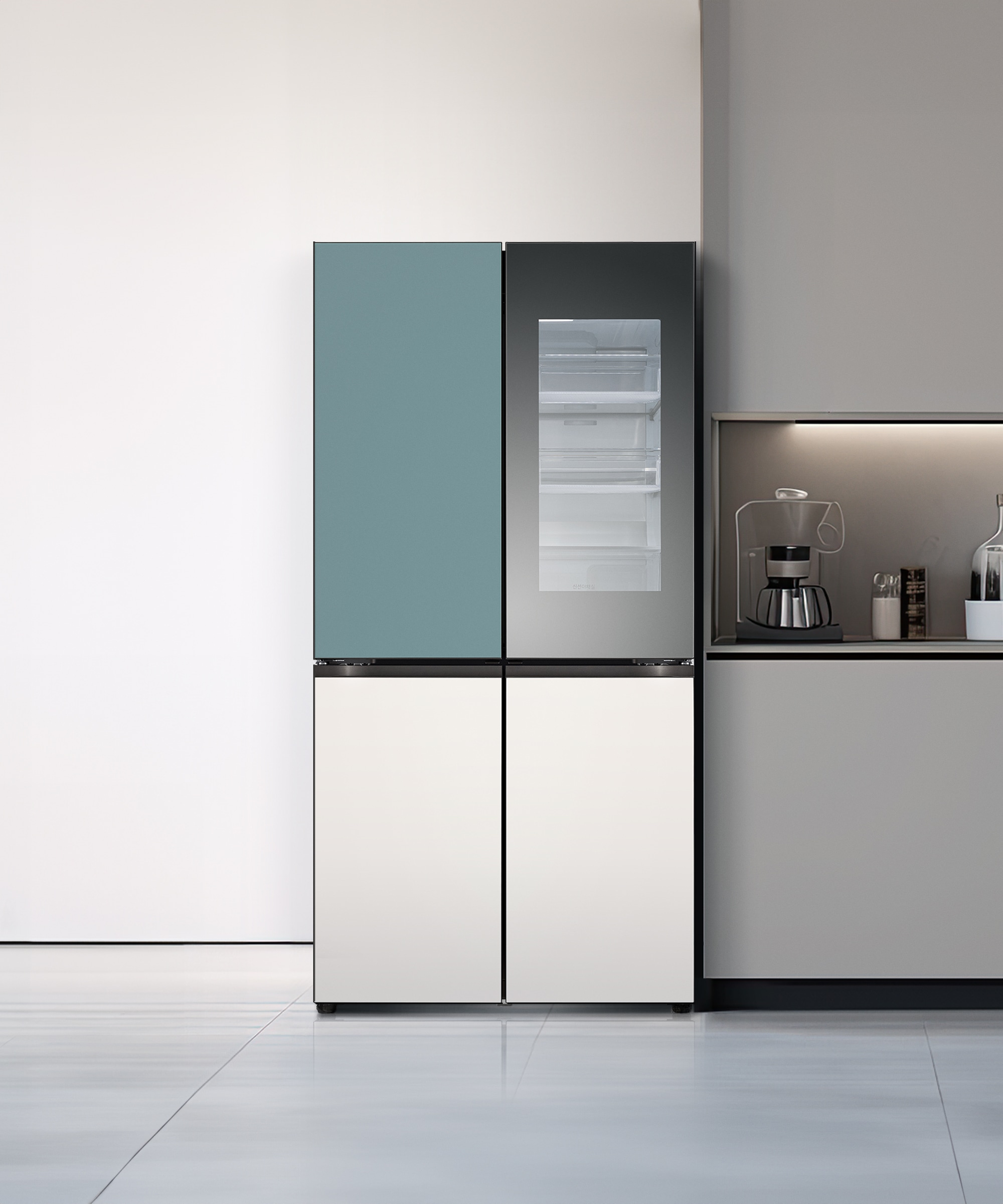 냉장고 LG 디오스 오브제컬렉션 노크온 더블매직스페이스 냉장고 (M874GTB551.AKOR) 메인이미지 0
