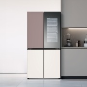 LG 업 가전  LG 디오스 오브제컬렉션 노크온 더블매직스페이스 냉장고 (M874GKB551S.AKOR) 썸네일이미지 0