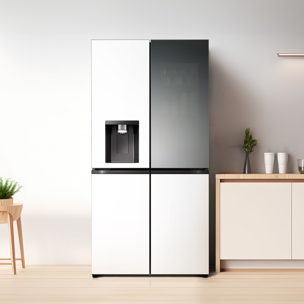 냉장고 LG 디오스 오브제컬렉션 STEM 얼음정수 냉장고 (노크온 매직스페이스) (W824GWW472S.AKOR) 메인이미지 0