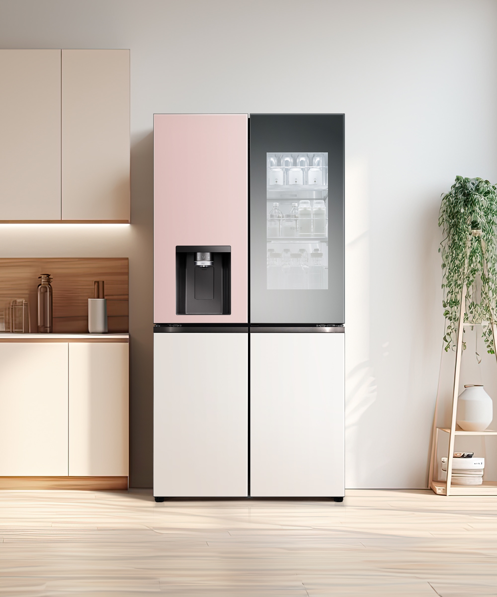 냉장고 LG 디오스 오브제컬렉션 STEM 얼음정수 냉장고 (노크온 매직스페이스) (W824GPB472S.AKOR) 메인이미지 0