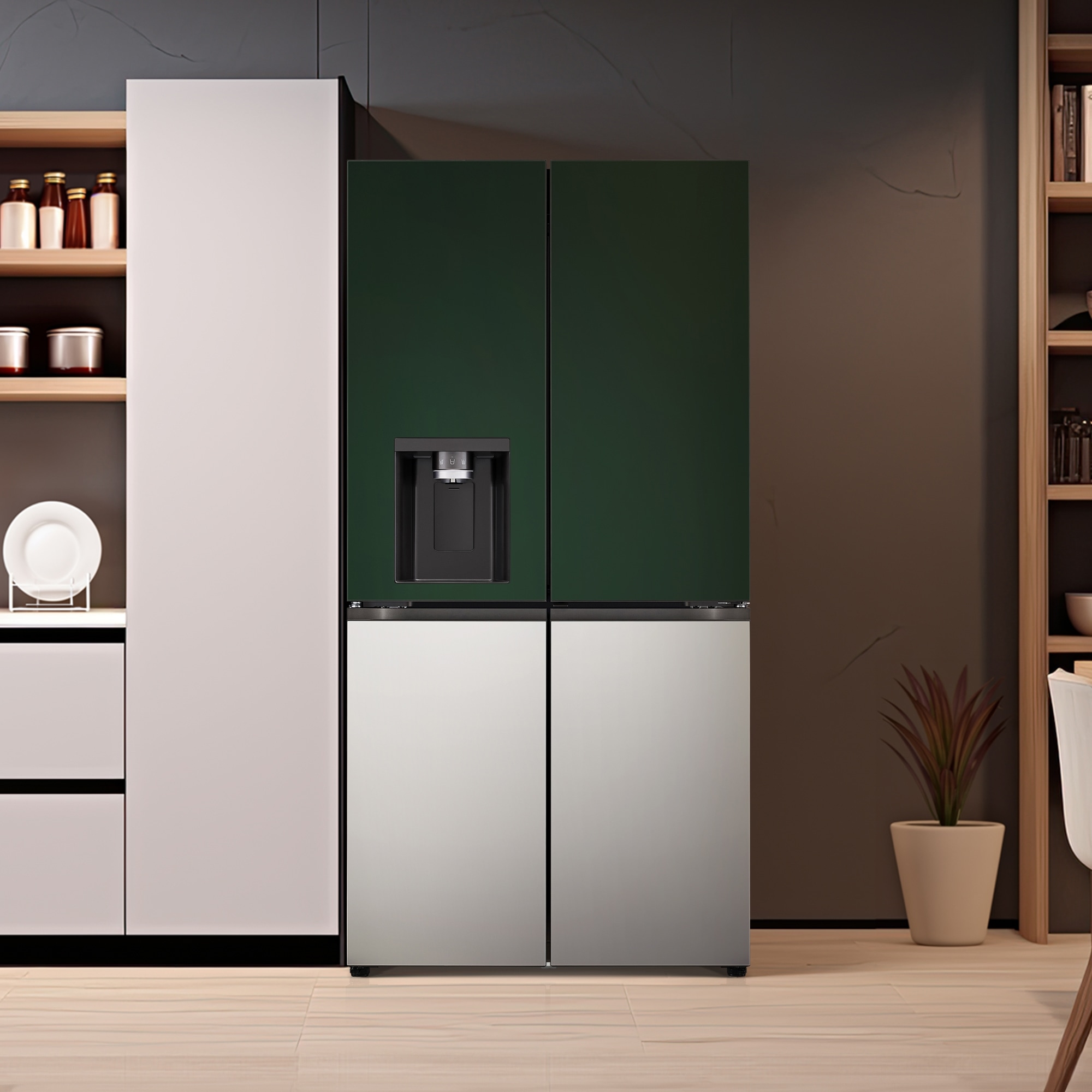 냉장고 LG 디오스 오브제컬렉션 STEM 얼음정수 냉장고 (매직스페이스) (W824SGS172S.AKOR) 줌이미지 0