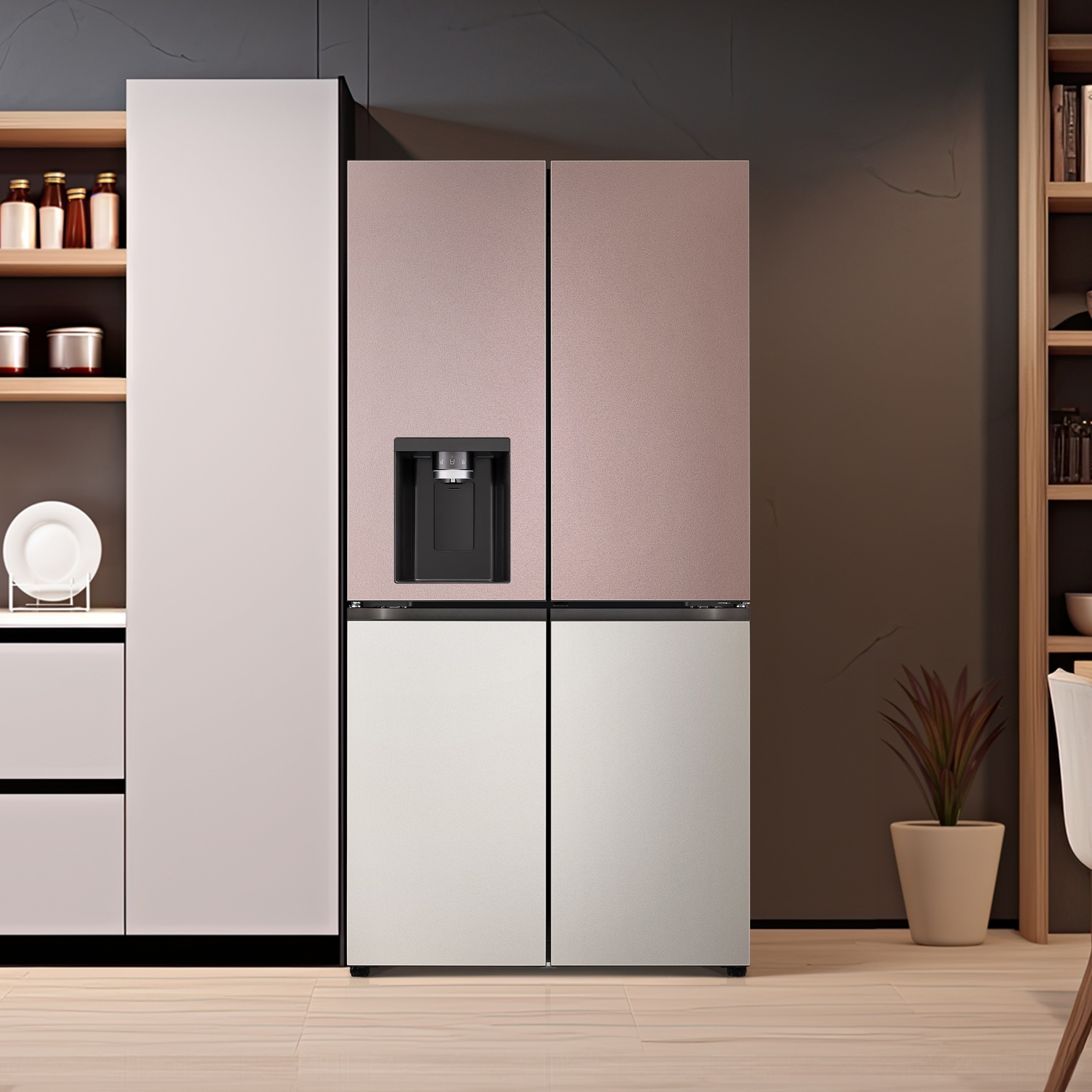 냉장고 LG 디오스 오브제컬렉션 STEM 얼음정수 냉장고 (매직스페이스) (W824SKV172S.AKOR) 줌이미지 0