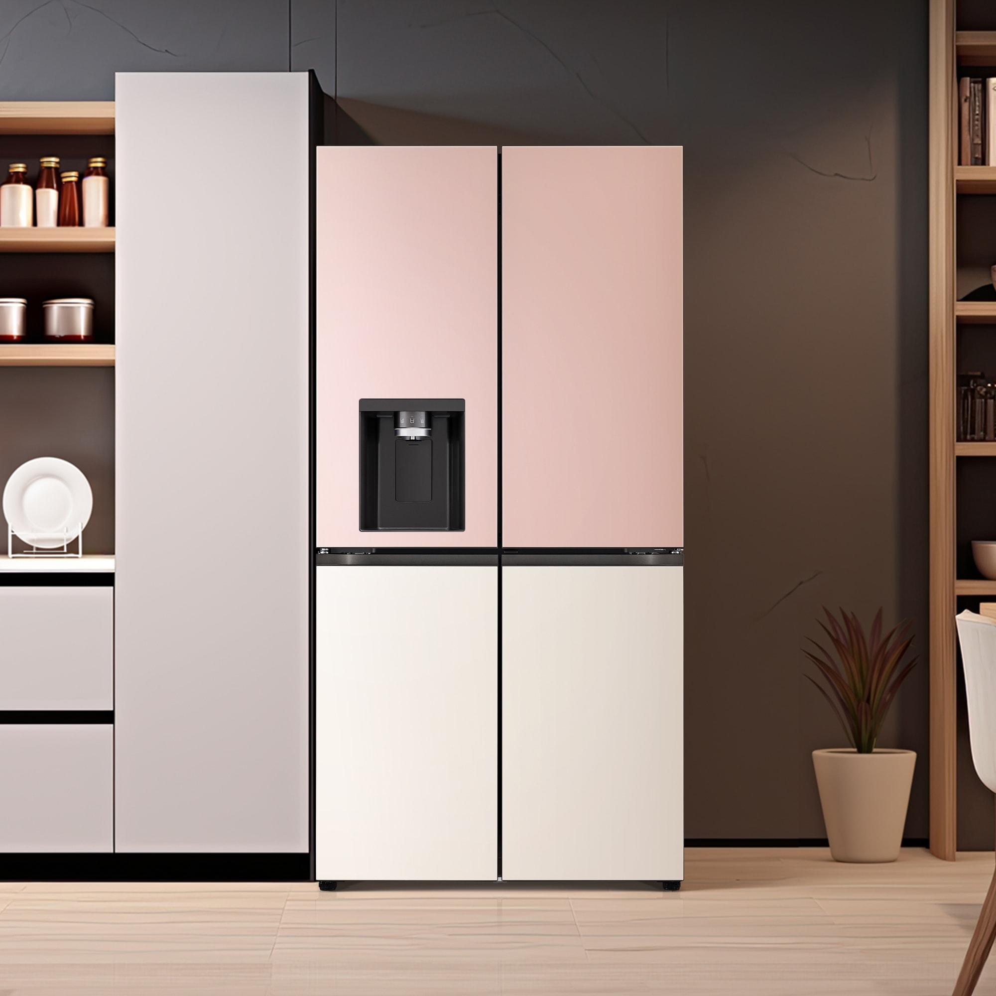 냉장고 LG 디오스 오브제컬렉션 STEM 얼음정수 냉장고 (매직스페이스) (W824GPB172S.AKOR) 줌이미지 0