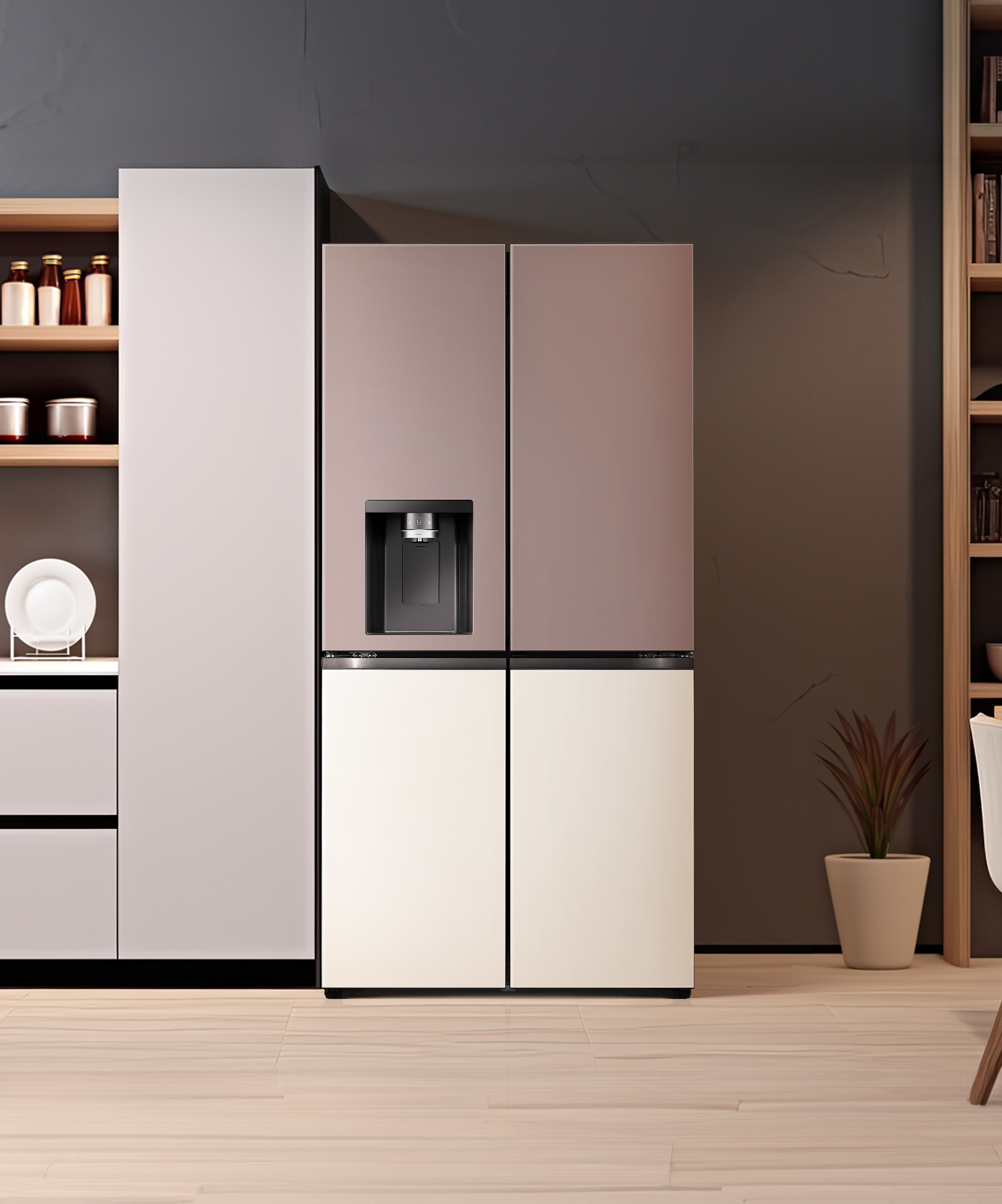 냉장고 LG 디오스 오브제컬렉션 STEM 얼음정수 냉장고 (매직스페이스) (W824GKB172S.AKOR) 메인이미지 0