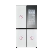 냉장고 LG 디오스 오브제컬렉션 STEM 베이직 냉장고 (노크온 더블매직스페이스,본체) (M874AAA572.AKOR) 썸네일이미지 1