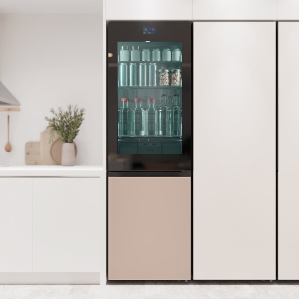 냉장고  LG 모던엣지 냉장고 오브제컬렉션 노크온 (Q343GIC183S.AKOR) 메인이미지 1
