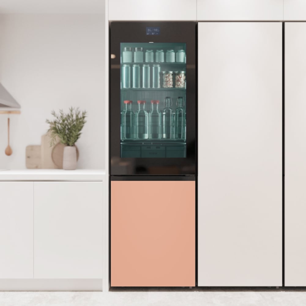 냉장고  LG 모던엣지 냉장고 오브제컬렉션 노크온 (Q343GIH183S.AKOR) 메인이미지 1