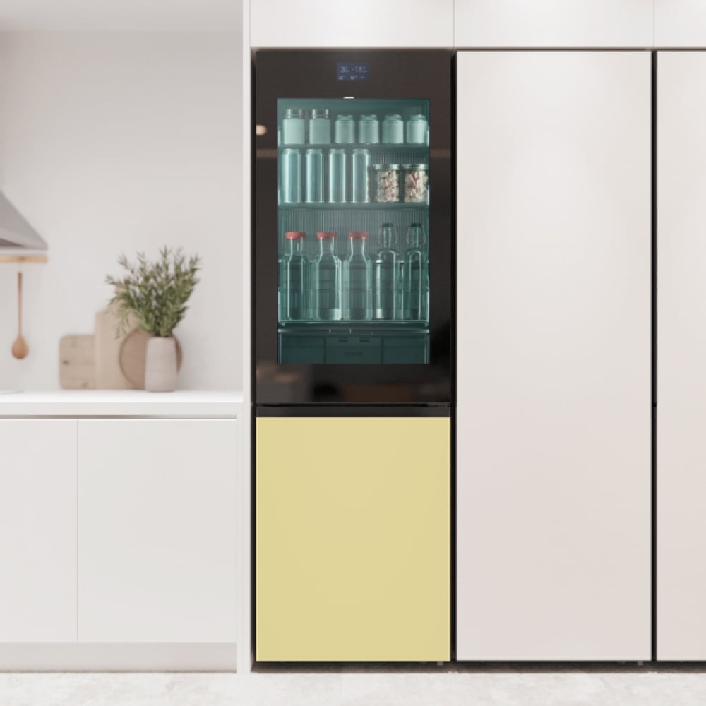 냉장고  LG 모던엣지 냉장고 오브제컬렉션 노크온 (Q343GIN183S.AKOR) 메인이미지 1