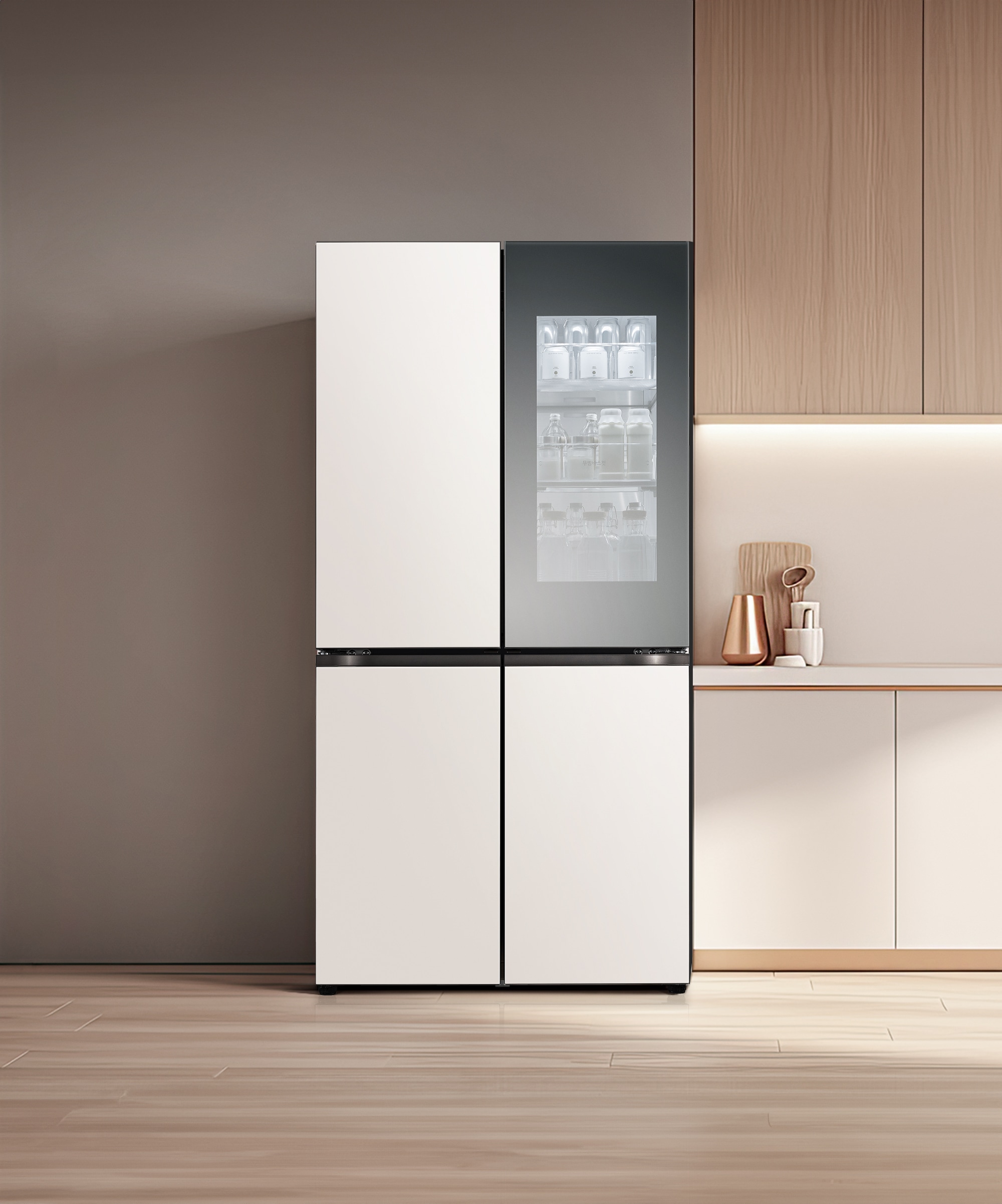 냉장고 LG 디오스 오브제컬렉션 STEM 베이직 냉장고 (노크온 더블매직스페이스) (M874GBB5C2.AKOR) 메인이미지 0