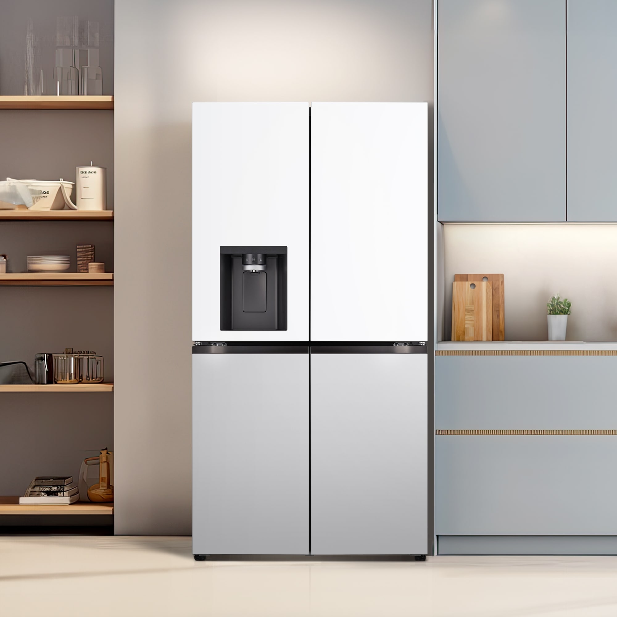 LG 디오스 오브제컬렉션 STEM 얼음정수 냉장고 (J824MHR003.CKOR) 줌이미지 0