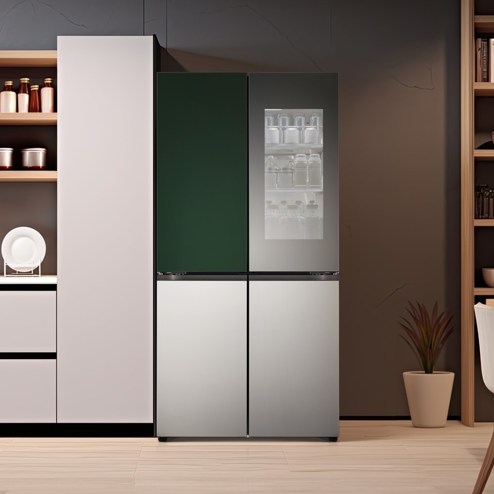 냉장고 LG 디오스 오브제컬렉션 STEM 베이직 냉장고 (노크온 더블매직스페이스) (M874SGS5C2S.AKOR) 메인이미지 0