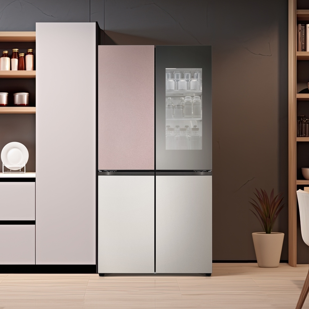 냉장고 LG 디오스 오브제컬렉션 STEM 베이직 냉장고 (노크온 더블매직스페이스) (M874SKV5C2S.AKOR) 메인이미지 0
