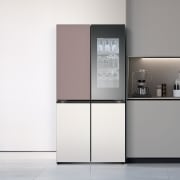 냉장고 LG 디오스 오브제컬렉션 STEM 베이직 냉장고 (노크온 더블매직스페이스) (M874GKB5C2S.AKOR) 썸네일이미지 0