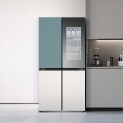 냉장고 LG 디오스 오브제컬렉션 STEM 베이직 냉장고 (노크온 더블매직스페이스) (M874GTB5C2S.AKOR) 썸네일이미지 0