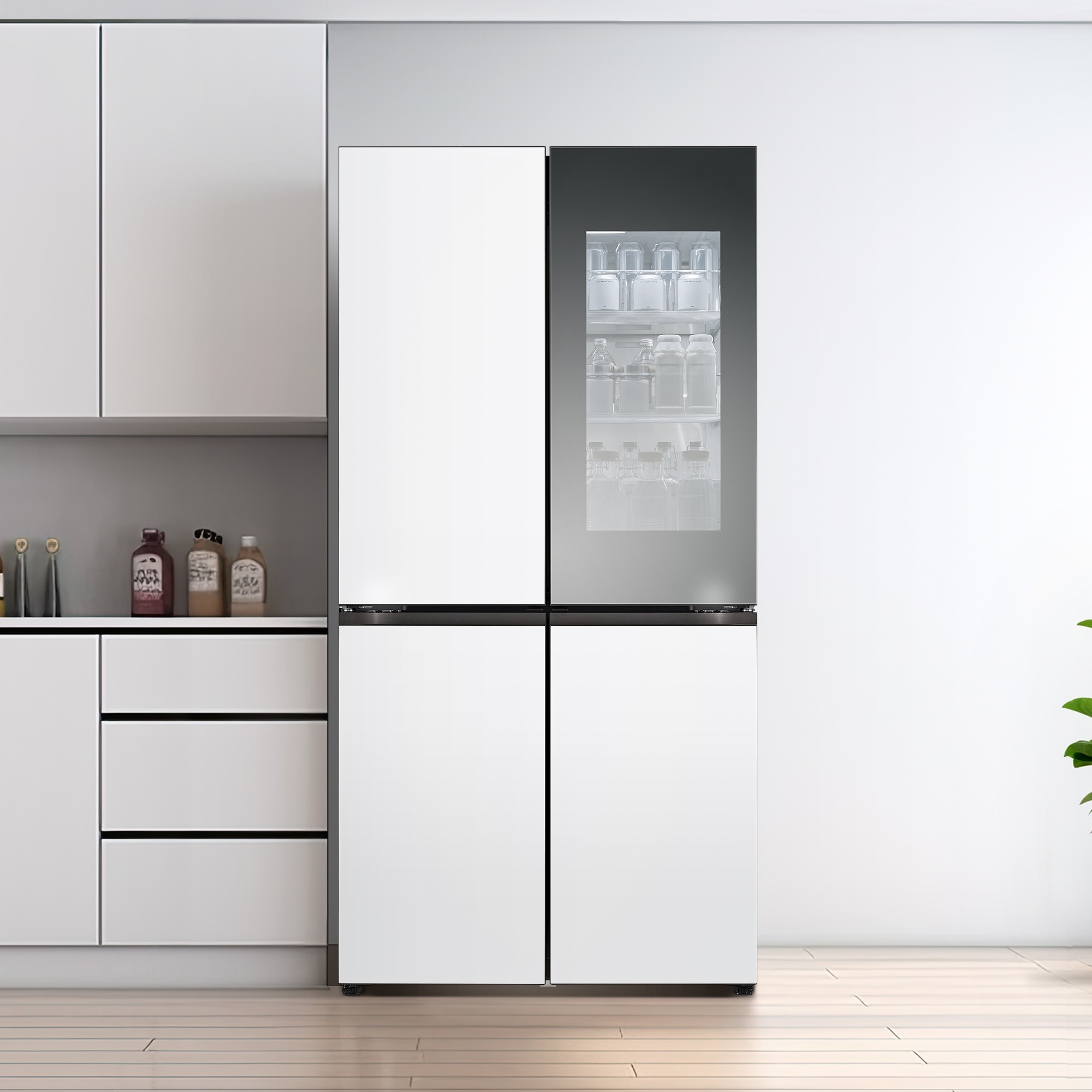 냉장고 LG 디오스 오브제컬렉션 STEM 베이직 냉장고 (노크온 더블매직스페이스) (M874MHH5C2S.AKOR) 줌이미지 0
