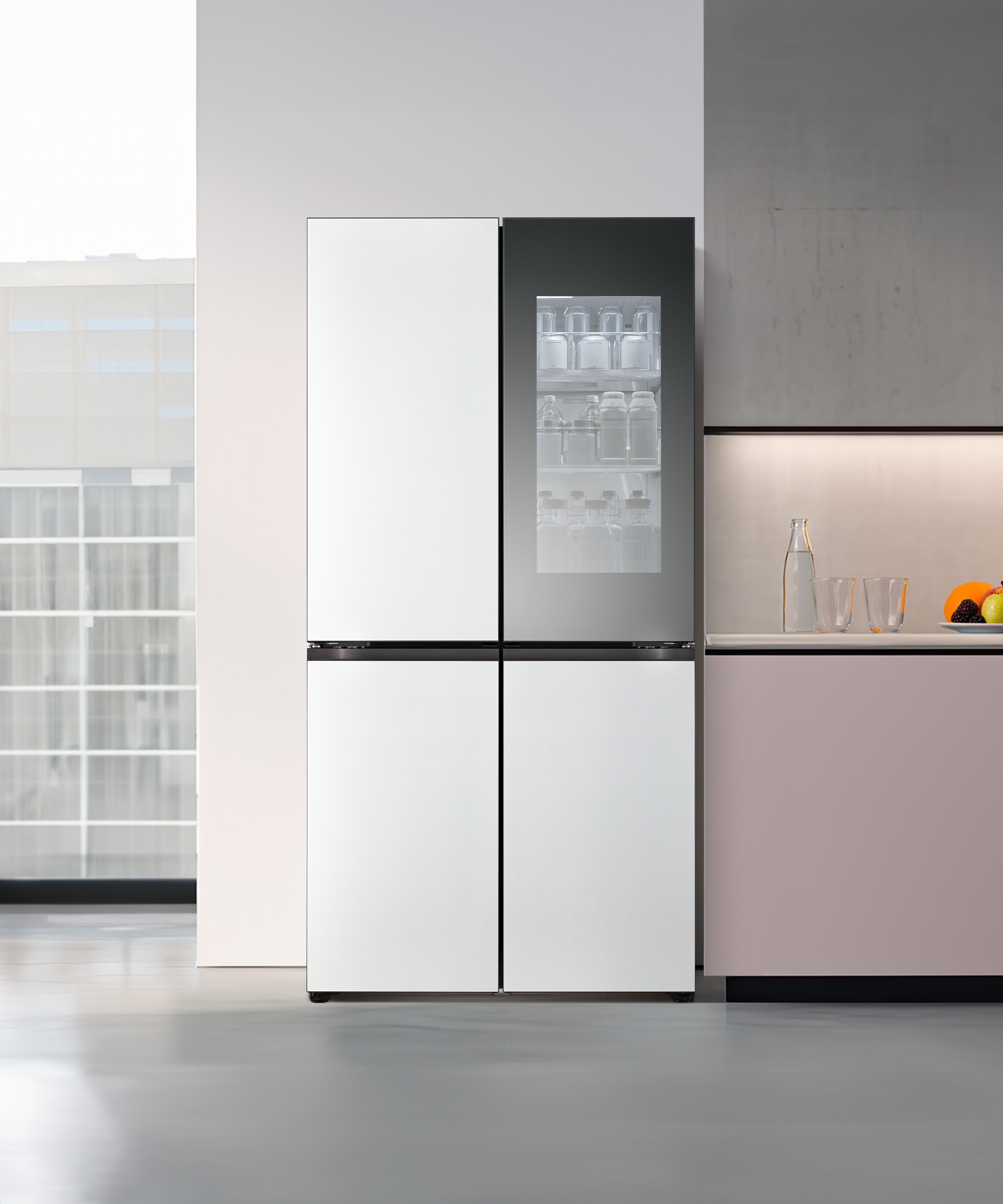 냉장고 LG 디오스 오브제컬렉션 STEM 베이직 냉장고 (노크온 더블매직스페이스) (M874MWW5C2S.AKOR) 메인이미지 0