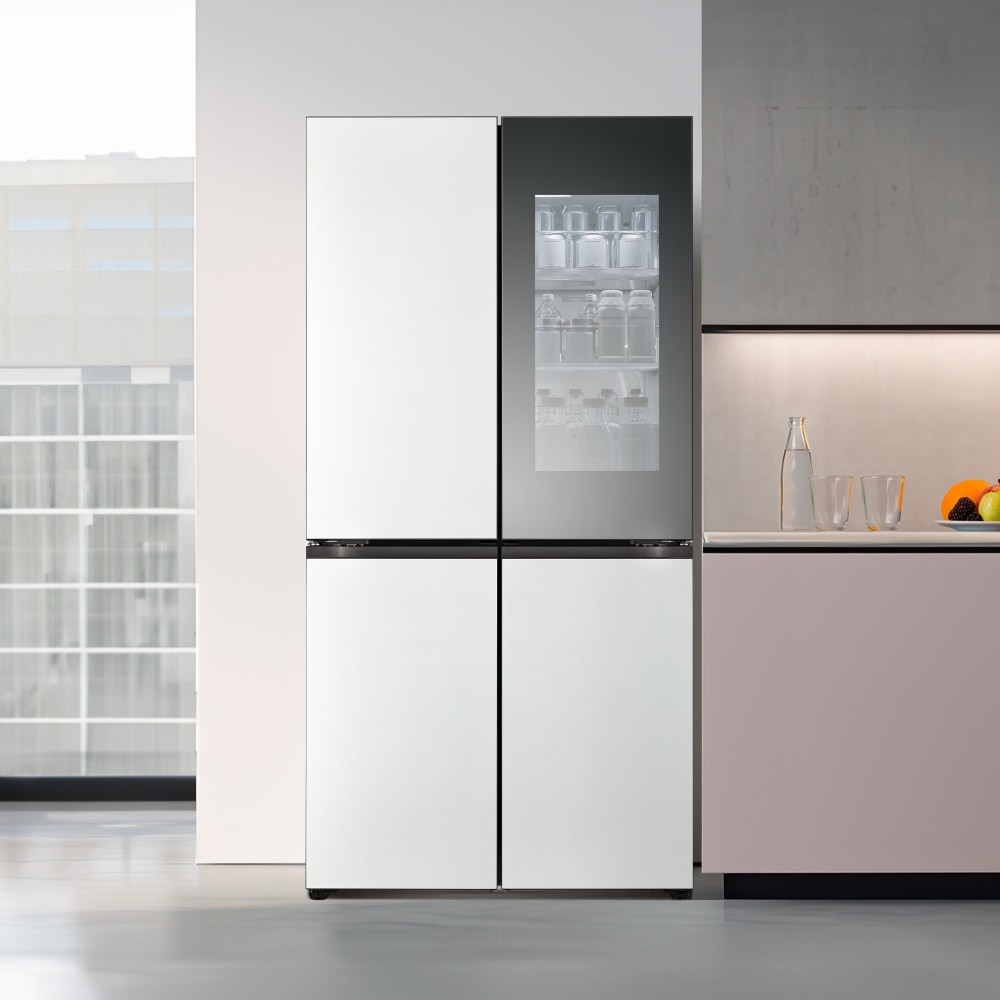 냉장고 LG 디오스 오브제컬렉션 STEM 베이직 냉장고 (노크온 더블매직스페이스) (M874MWW5C2S.AKOR) 메인이미지 0