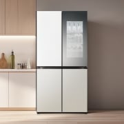 냉장고 LG 디오스 오브제컬렉션 STEM 베이직 냉장고 (노크온 더블매직스페이스) (M874MWG5C2S.AKOR) 썸네일이미지 0