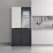 냉장고 LG 디오스 오브제컬렉션 STEM 베이직 냉장고 (노크온 더블매직스페이스) (M874MGB5C2S.AKOR) 썸네일이미지 0