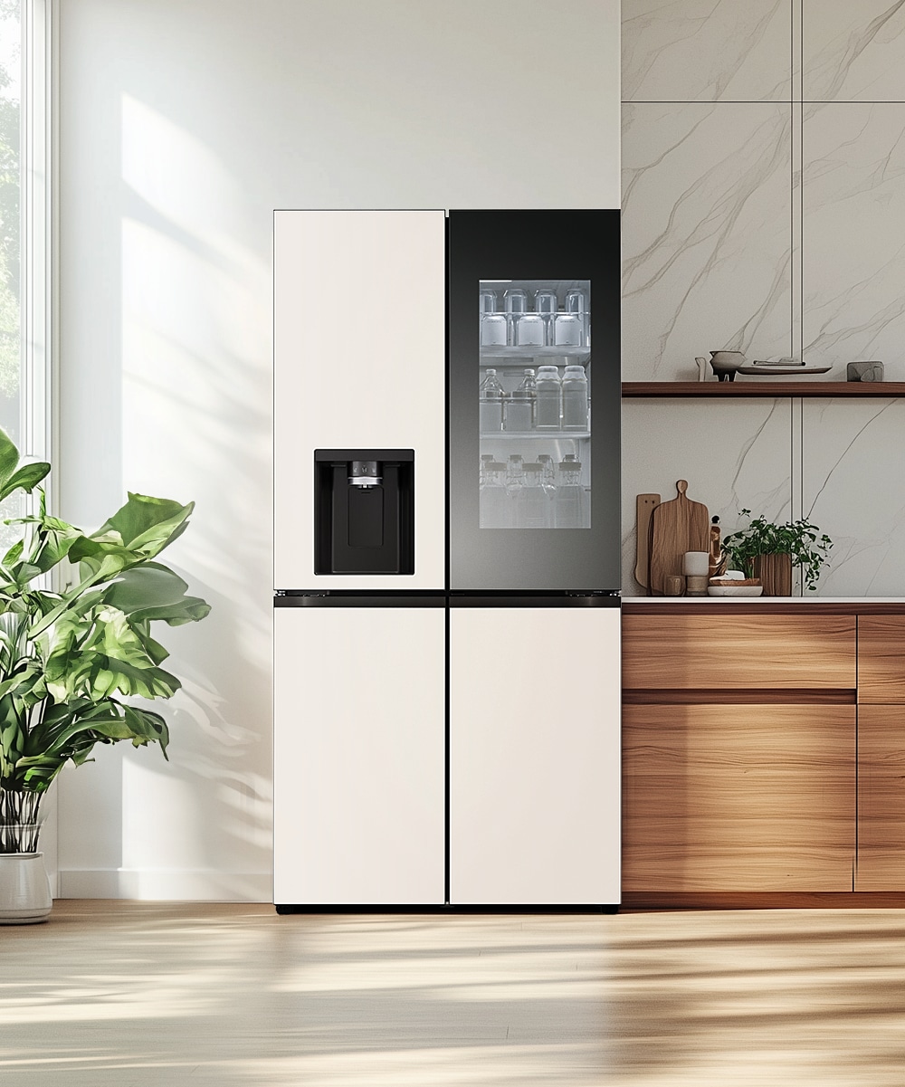 냉장고 LG 디오스 오브제컬렉션 STEM 얼음정수 냉장고 (노크온 매직스페이스) (W825GBB492.AKOR) 메인이미지 0