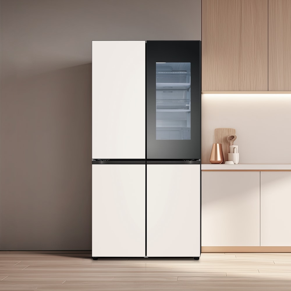 냉장고 LG 디오스 오브제컬렉션 STEM 베이직 냉장고 (노크온 더블매직스페이스) (M875GBB582.AKOR) 메인이미지 1