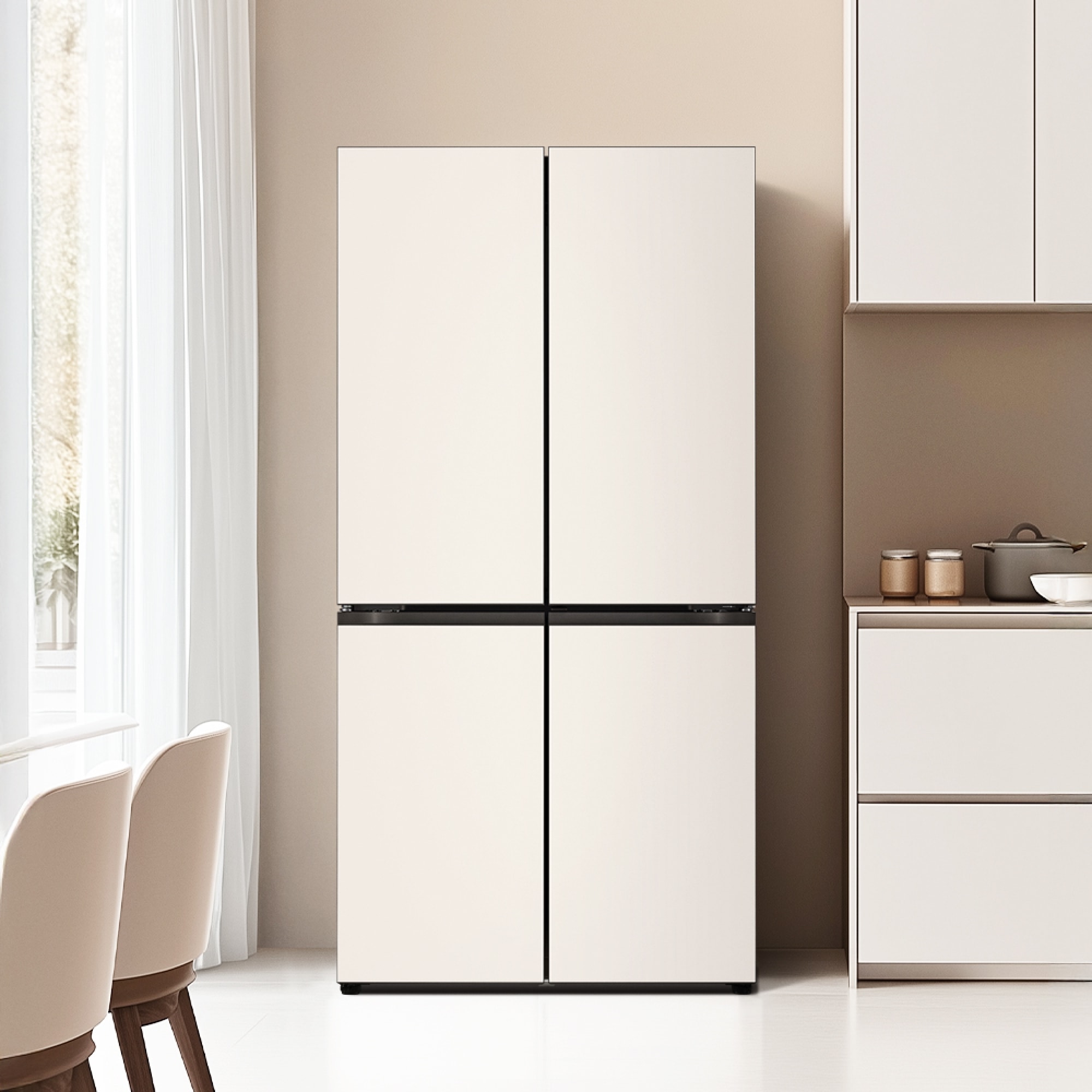 냉장고 LG 디오스 오브제컬렉션 STEM 베이직 냉장고 (매직스페이스) (M875GBB181.AKOR) 줌이미지 1