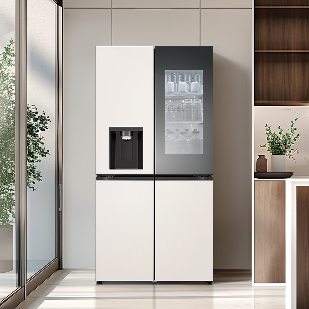 냉장고 LG 디오스 오브제컬렉션 STEM 얼음정수 냉장고 (노크온 매직스페이스) (W825GBB482S.AKOR) 메인이미지 1