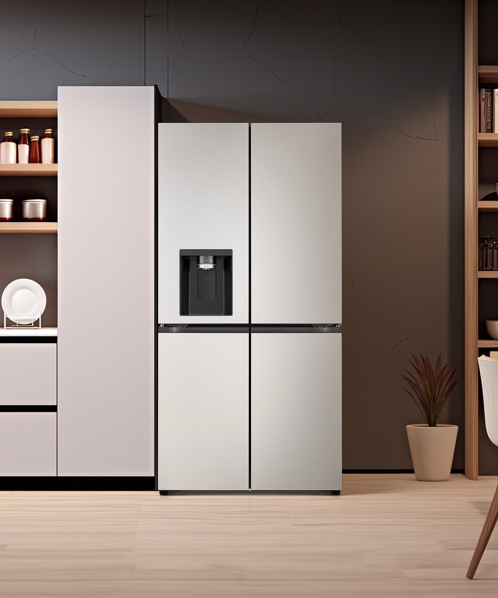 냉장고 LG 디오스 오브제컬렉션 STEM 얼음정수 냉장고 (매직스페이스) (W825SVV182S.AKOR) 메인이미지 0