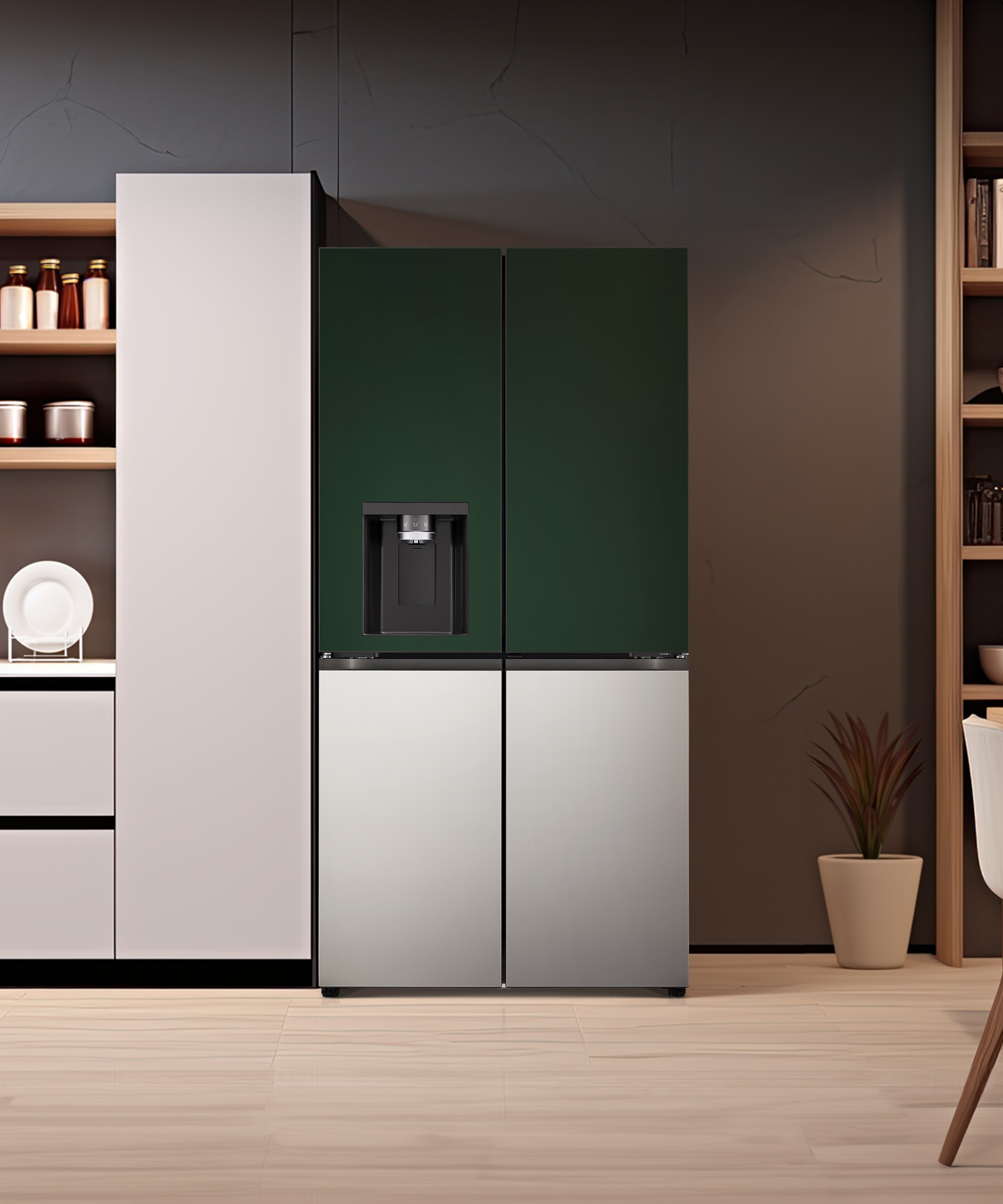 냉장고 LG 디오스 오브제컬렉션 STEM 얼음정수 냉장고 (매직스페이스) (W825SGS182S.AKOR) 메인이미지 0