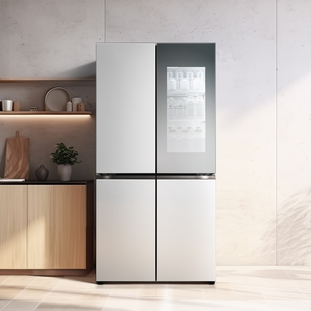 냉장고 LG 디오스 오브제컬렉션 STEM 베이직 냉장고 (노크온 더블매직스페이스) (M875SVV582S.AKOR) 메인이미지 1