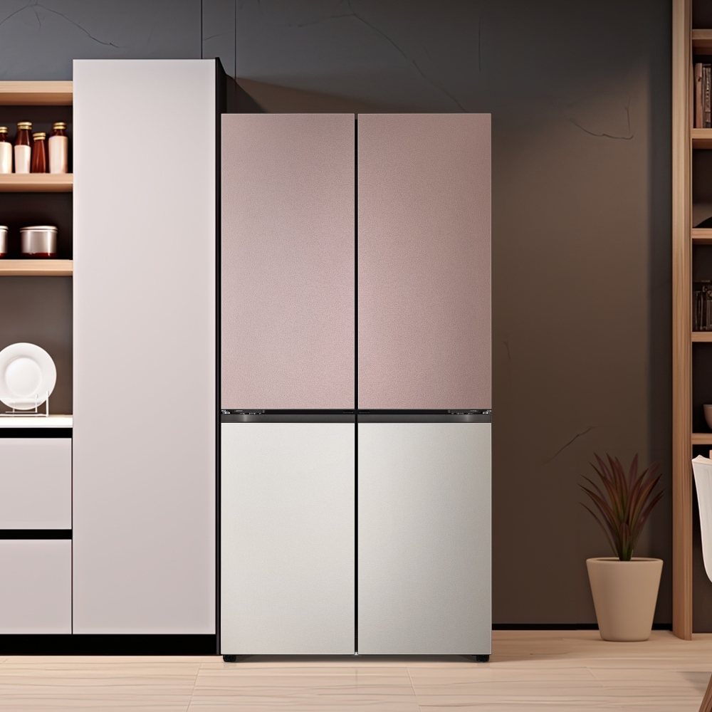 냉장고 LG 디오스 오브제컬렉션 STEM 베이직 냉장고 (더블매직스페이스) (M875SKV282S.AKOR) 메인이미지 1