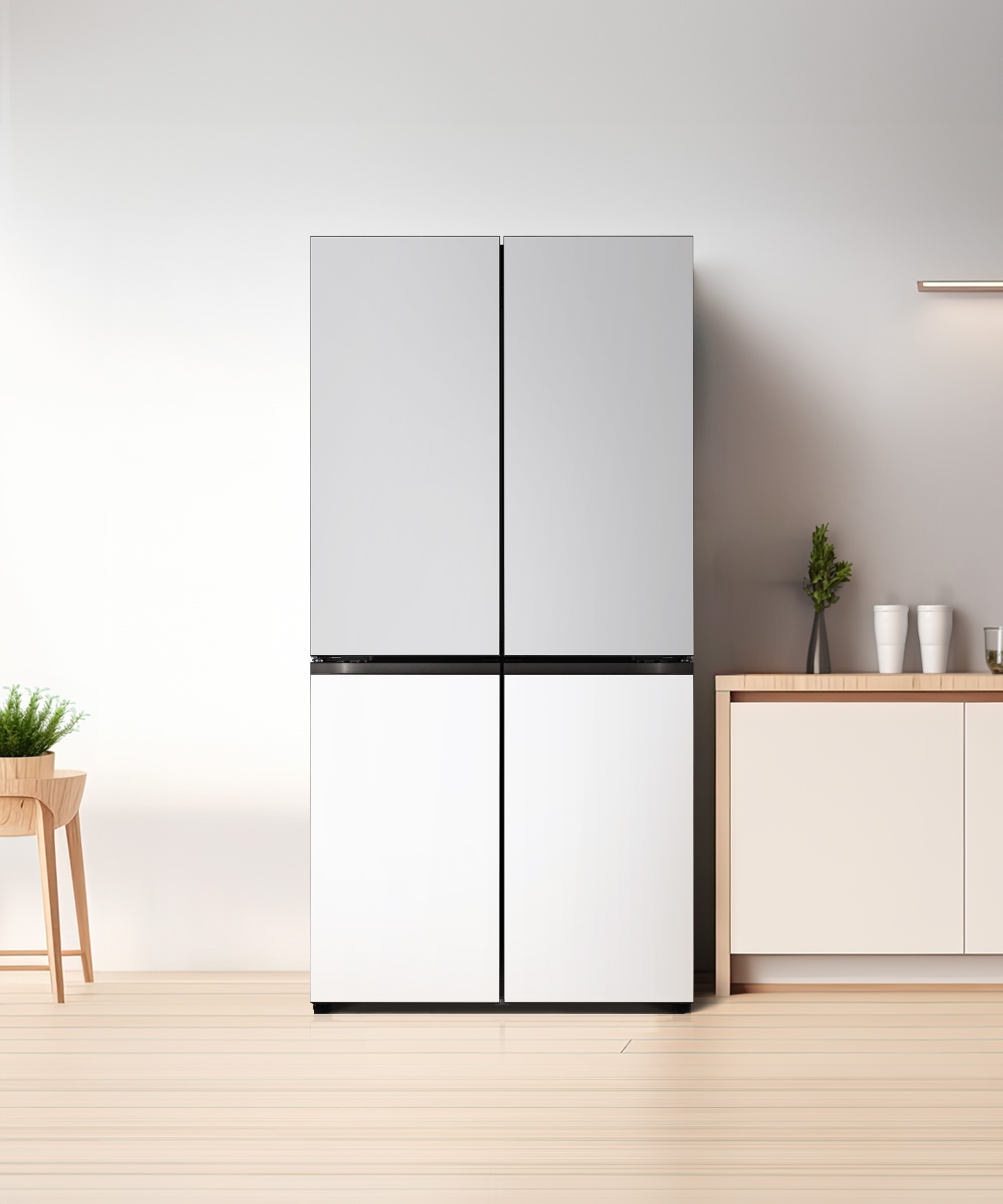 냉장고 LG 디오스 오브제컬렉션 STEM 베이직 냉장고 (더블매직스페이스) (M875MRH282S.AKOR) 메인이미지 0