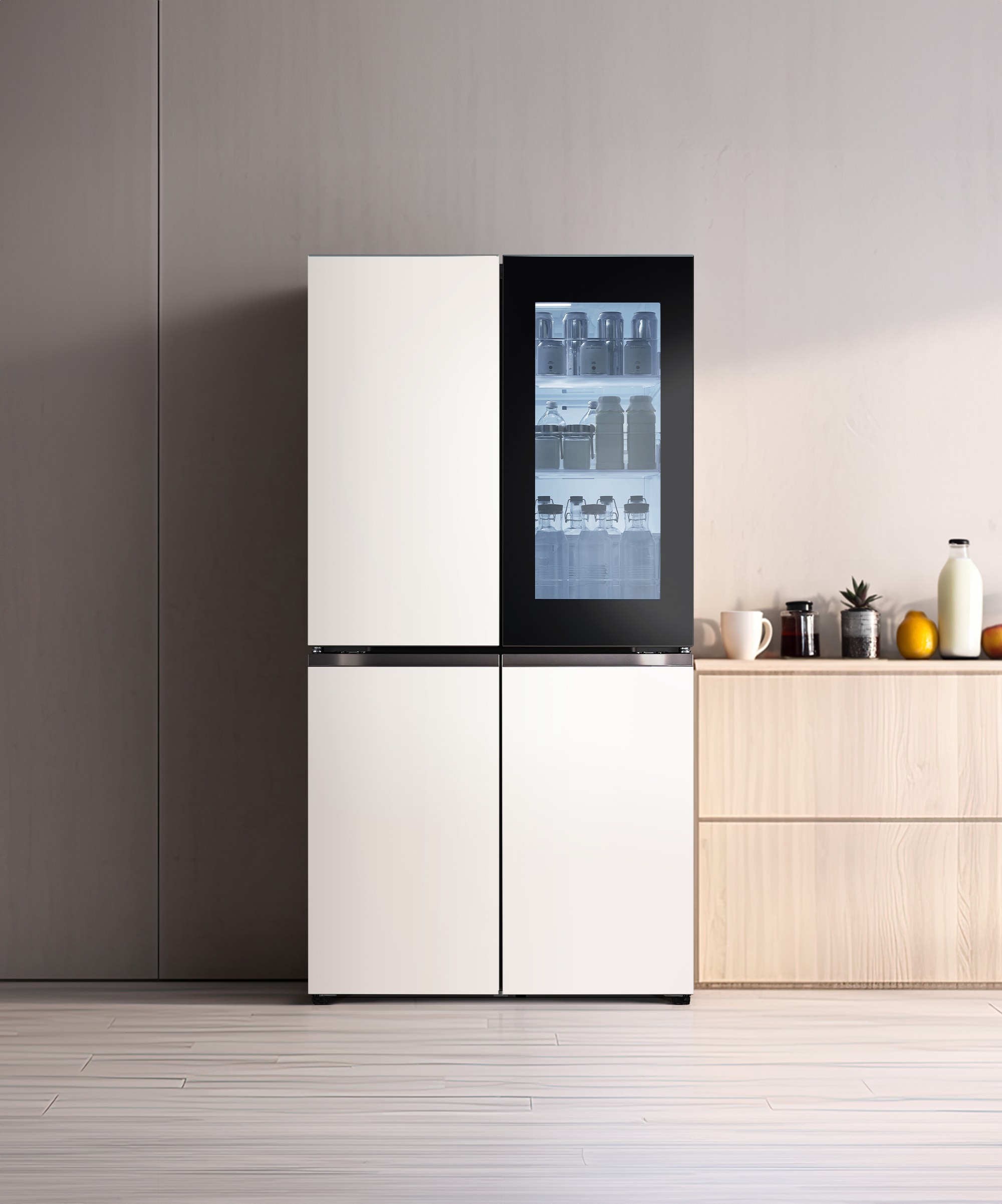 냉장고 LG 디오스 오브제컬렉션 노크온 냉장고 (T875MEE312.CKOR) 메인이미지 0