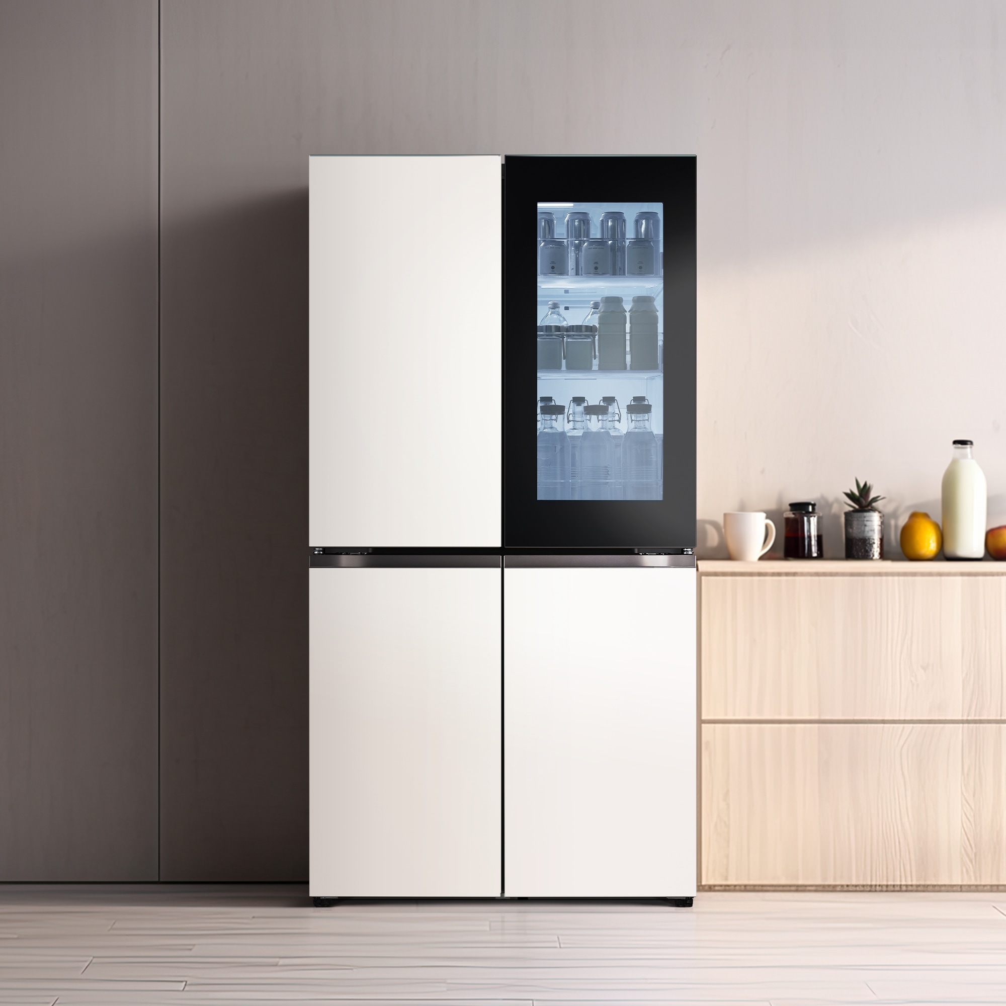 냉장고 LG 디오스 오브제컬렉션 노크온 냉장고 (T875MEE312.CKOR) 줌이미지 1
