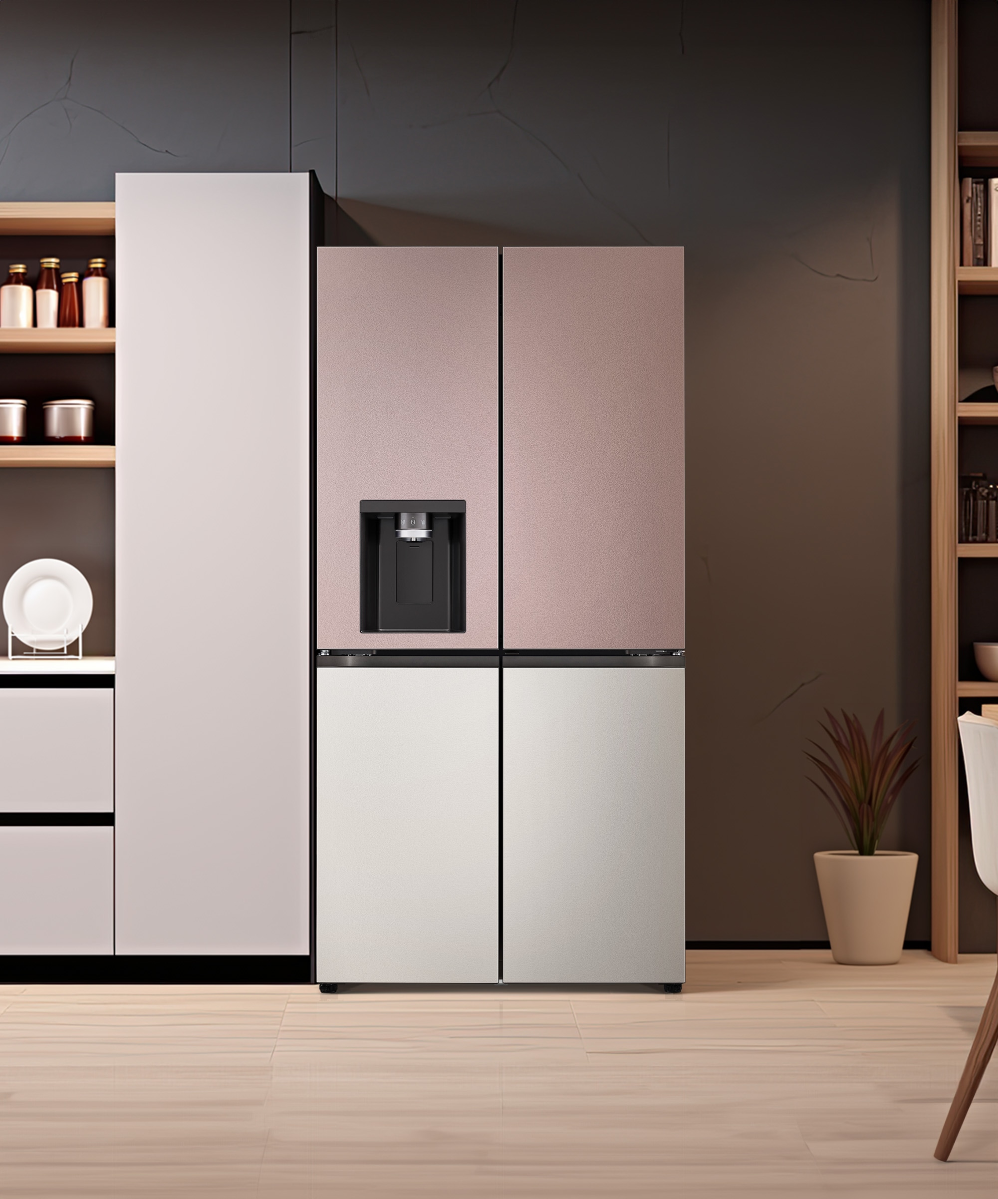 냉장고 LG 디오스 오브제컬렉션 STEM 얼음정수 냉장고 (매직스페이스) (W825SKV18-B.AKOR) 메인이미지 0