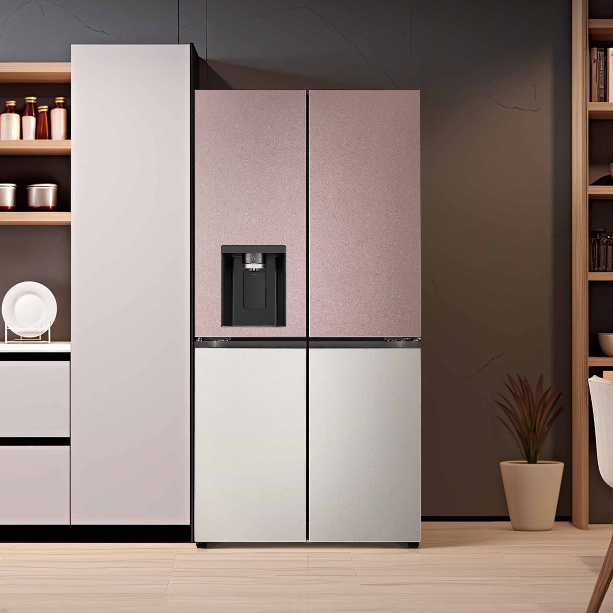 냉장고 LG 디오스 오브제컬렉션 STEM 얼음정수 냉장고 (매직스페이스) (W825SKV18-B.AKOR) 줌이미지 1