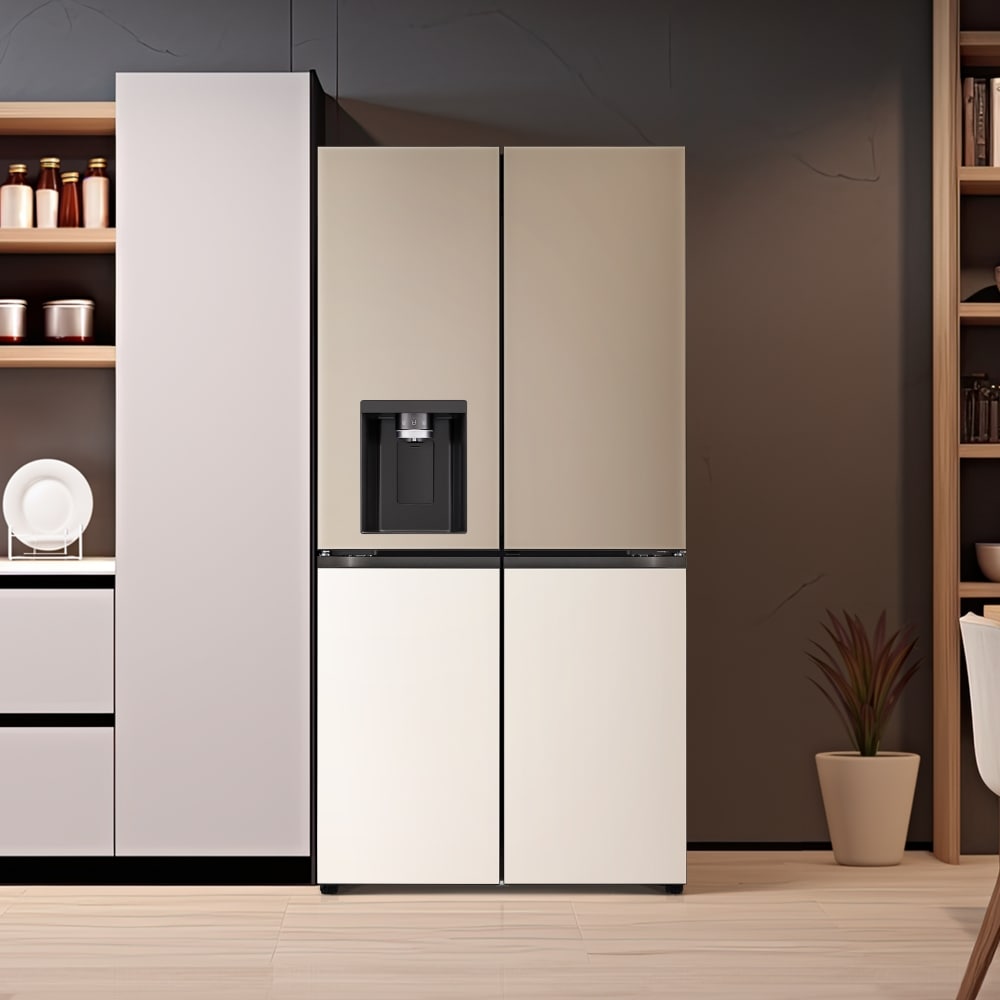 냉장고 LG 디오스 오브제컬렉션 STEM 얼음정수 냉장고 (매직스페이스) (W825GCB18-B.AKOR) 메인이미지 1