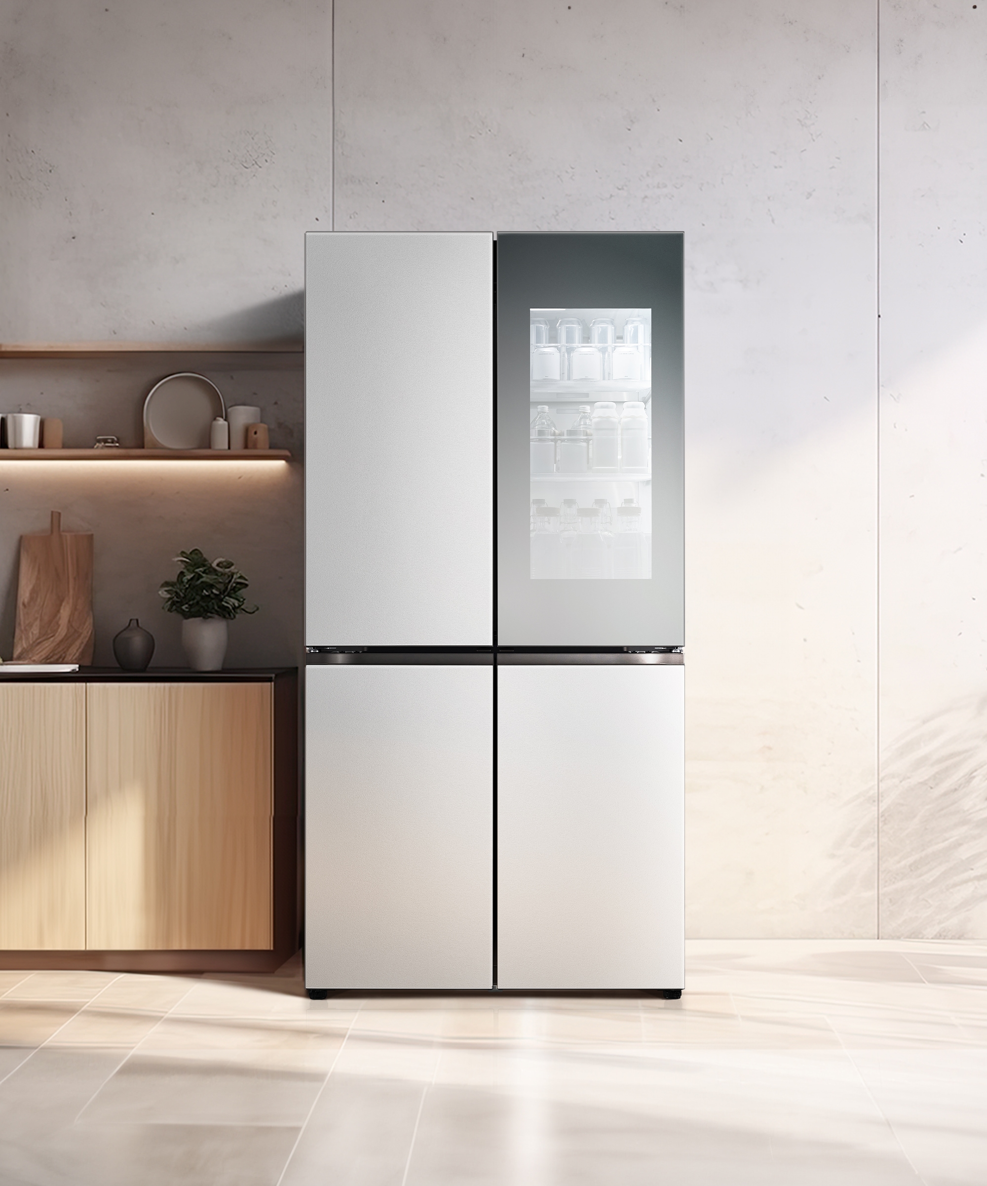 냉장고 LG 디오스 오브제컬렉션 STEM 베이직 냉장고 (노크온 더블매직스페이스) (M875SVV58-B.AKOR) 메인이미지 0