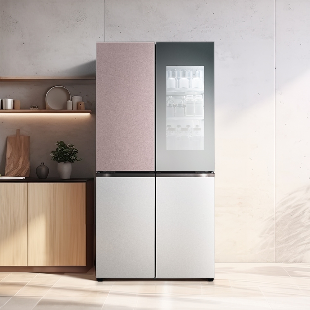 냉장고 LG 디오스 오브제컬렉션 STEM 베이직 냉장고 (노크온 더블매직스페이스) (M875SKV58-B.AKOR) 메인이미지 1