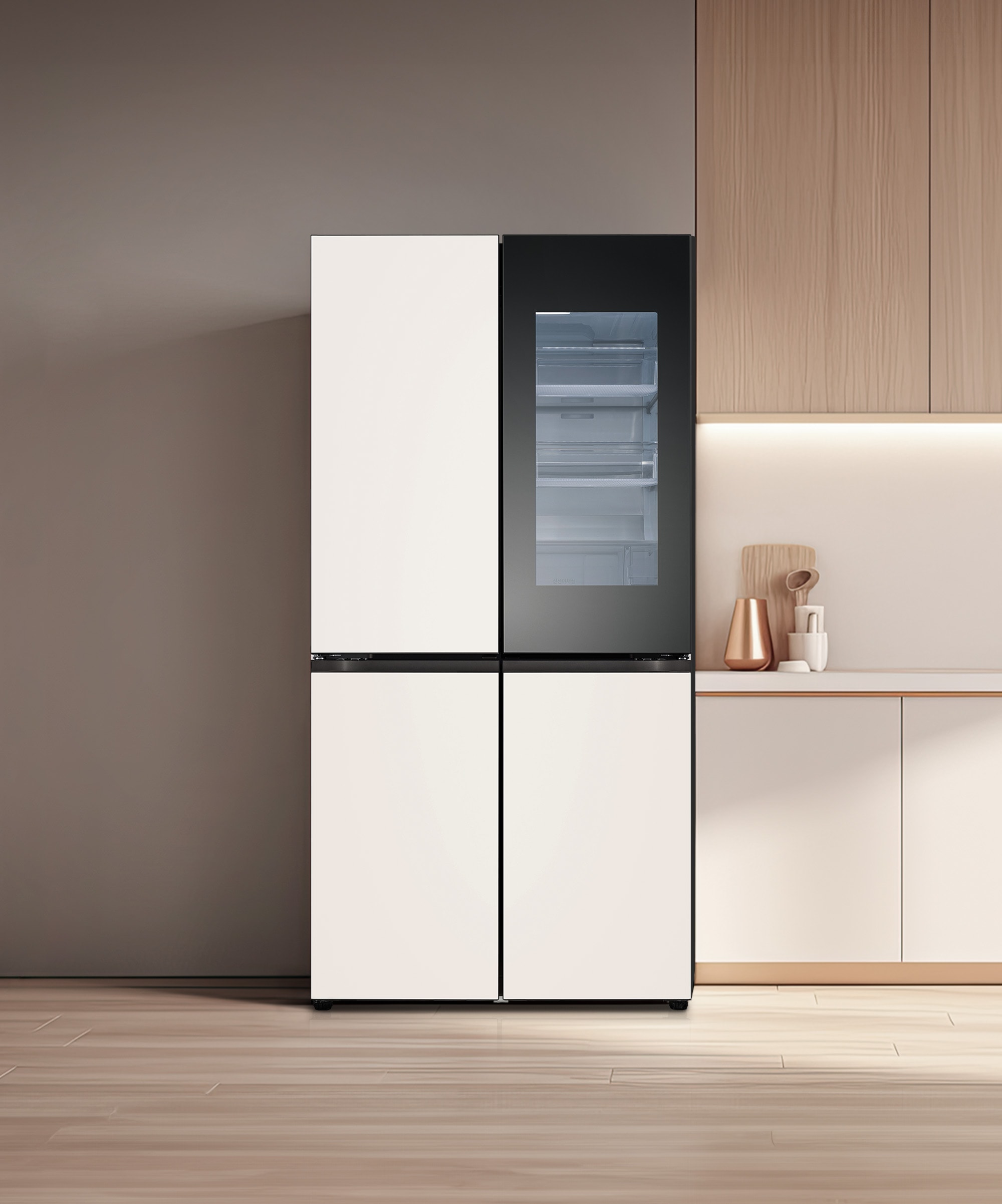 냉장고 LG 디오스 오브제컬렉션 STEM 베이직 냉장고 (노크온 더블매직스페이스) (M875GBB58-B.AKOR) 메인이미지 0