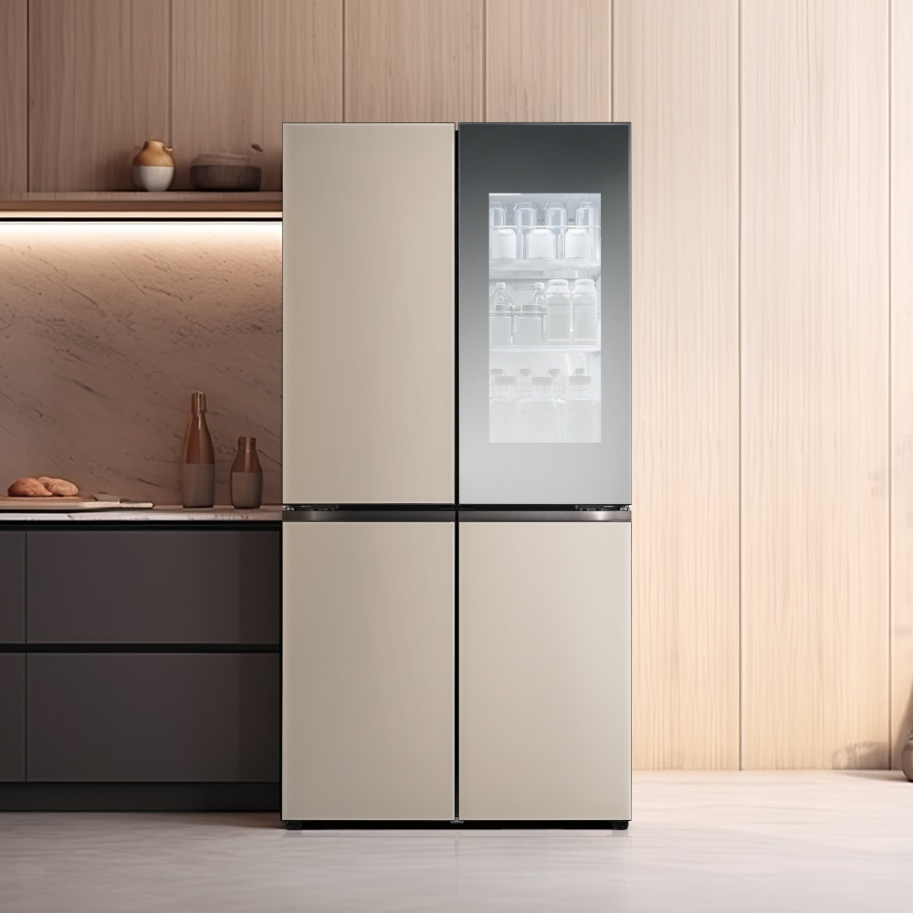 냉장고 LG 디오스 오브제컬렉션 STEM 베이직 냉장고 (노크온 더블매직스페이스) (M875GCC58-B.AKOR) 메인이미지 1