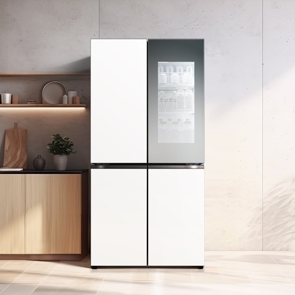 냉장고 LG 디오스 오브제컬렉션 STEM 베이직 냉장고 (노크온 더블매직스페이스) (M875GWW58-B.AKOR) 메인이미지 1
