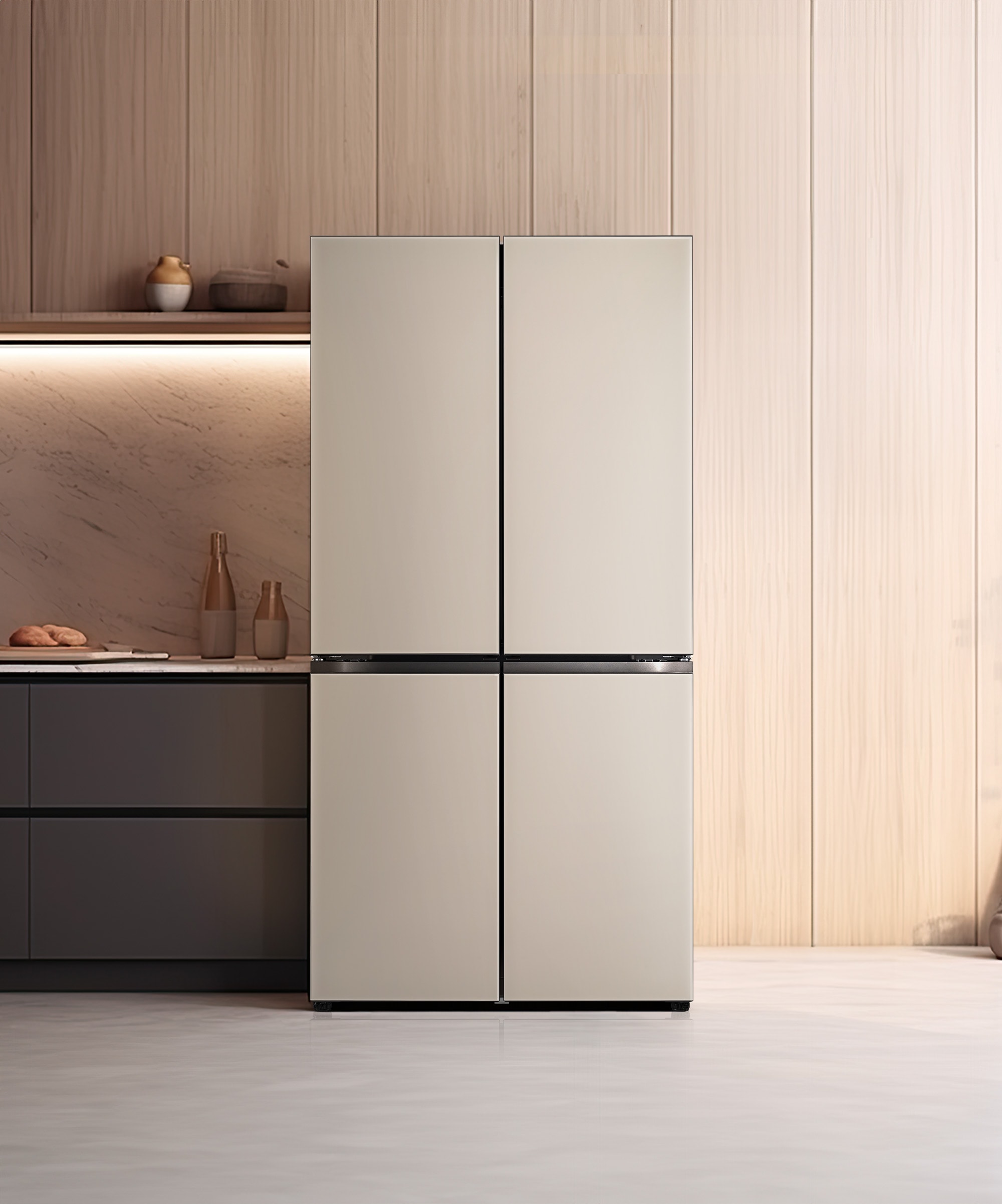 냉장고 LG 디오스 오브제컬렉션 STEM 베이직 냉장고 (더블매직스페이스) (M875GCC28-B.AKOR) 메인이미지 0