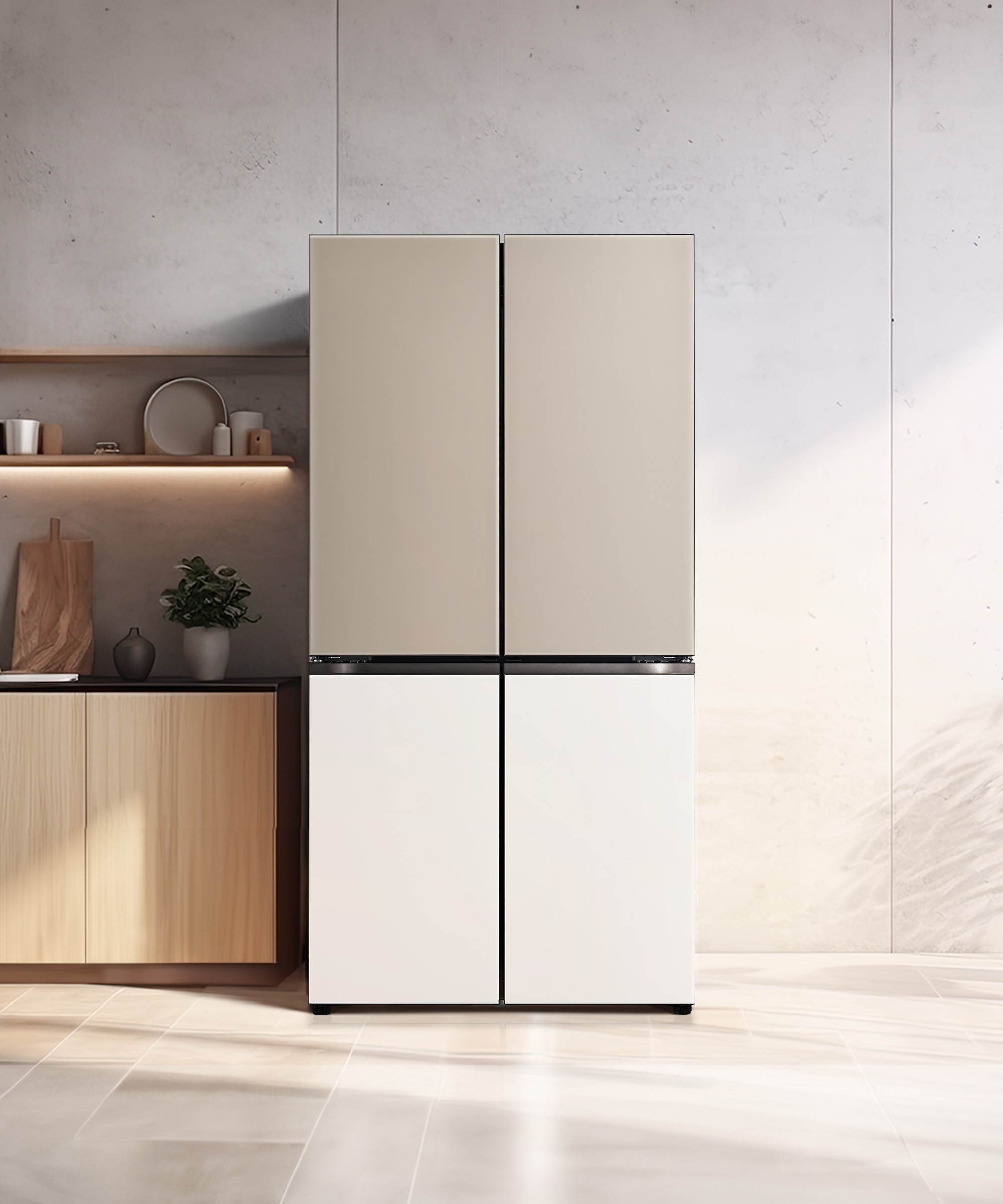 냉장고 LG 디오스 오브제컬렉션 STEM 베이직 냉장고 (더블매직스페이스) (M875GCB28-B.AKOR) 메인이미지 0